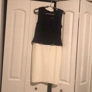 One piece black/ cream dress